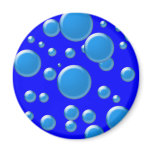 Blue rounds on blue magnets