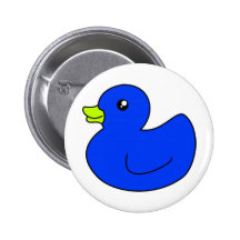 Blue Rubber Duck Button