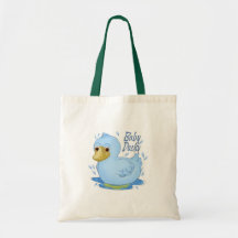 Blue Rubber Ducky Tote Bag