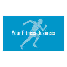 Blue Runner Fitness/Workout Business Card