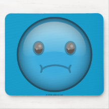 Blue Sad Mousepad