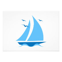 Blue Sailboat Card