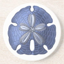 Blue Sand Dollar Stone Coaster