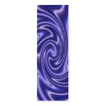 blue satin bookmark business card