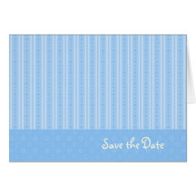 Blue Save the Date Card