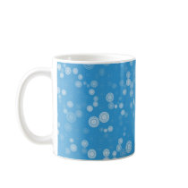 Blue Scattered Circles Mug mugs