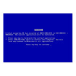 Blue Screen of Death Business Card Templates