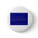 Blue Screen of Death Pinback Buttons