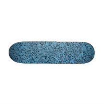 Blue Scribble Skateboard