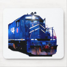 Blue SD-40 Locomotive Mousepad