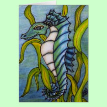 Blue Sea Dragon Card cards