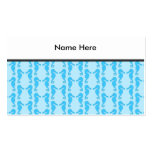 Blue Seahorse Pattern Business Card