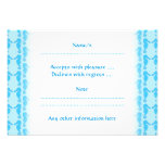 Blue Seahorse Pattern Custom Announcement
