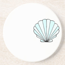 Blue Seashell Coaster