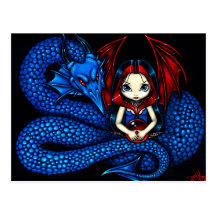 "Blue Serpent" Postcard