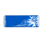 blue shake return address labels