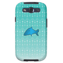 Blue shark blue bubbles samsung galaxy s3 cases