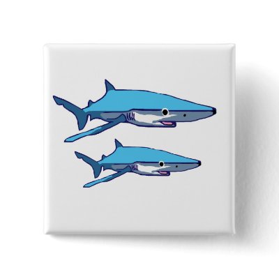 Blue-Shark button by marcya7