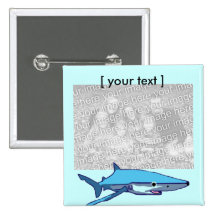Blue shark template button