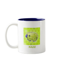 Blue Sheep 2-Tone Mug(left handle) mugs