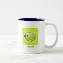 Blue Sheep 2-Tone Mug(right handle) mugs