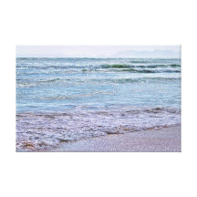 Blue shimmery colours of the sea gallery wrapped canvas
