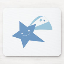 Blue Shooting Star Mousepad
