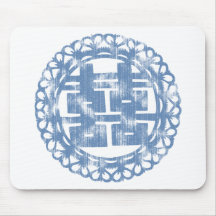 Blue Shuan Xi Mousepad