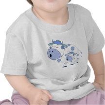 Blue Singing  Cows Shirt