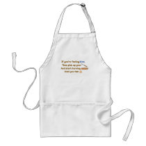 Blue Skew Woodturning Poem Apron