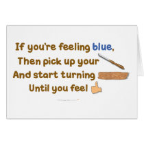 Blue Skew Woodturning Poem