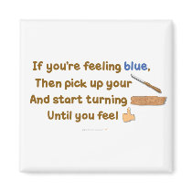 Blue Skew Woodturning Poem