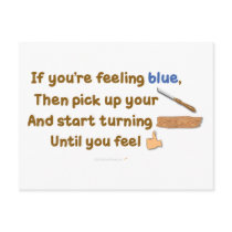 Blue Skew Woodturning Poem