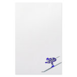 Blue Ski Fast stationery