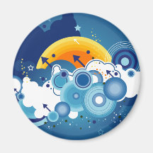 Blue Skies Magnet