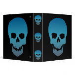 Blue Skull Vinyl Binders