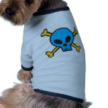 Blue Skull Dog Tee