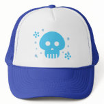 Blue Skull Mesh Hats