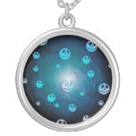 Blue Skull Necklace