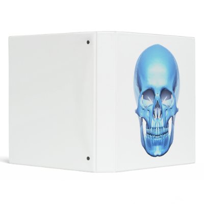 Blue skull ring binder by DODGERFL