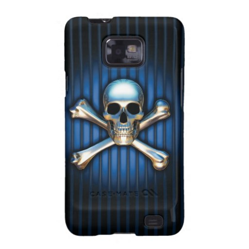 Blue Skull Samsung Galaxy Case