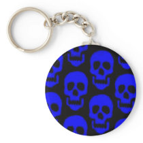 "Blue Skulls" Key Chain