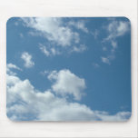 blue sky and white clouds mousepad