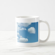blue sky and white clouds mug