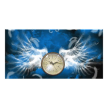 BLUE SKY CLOCK!!!! PHOTO CARD TEMPLATE