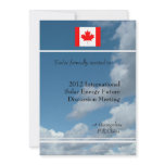 Blue sky,flag or logo international meeting custom invites