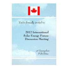 Blue sky,flag or logo international meeting invitation