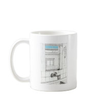 Blue Sky, ink on paper, 23rd April 2011 Rod de'Hoe Coffee Mugs