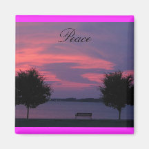 Blue Sky Refrigerator Magnet