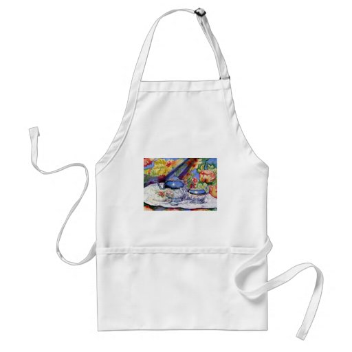Blue Sky Tea Apron